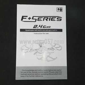 (image for) DFD F181 F181W F181D RC Quadcopter toy Parts English manual book