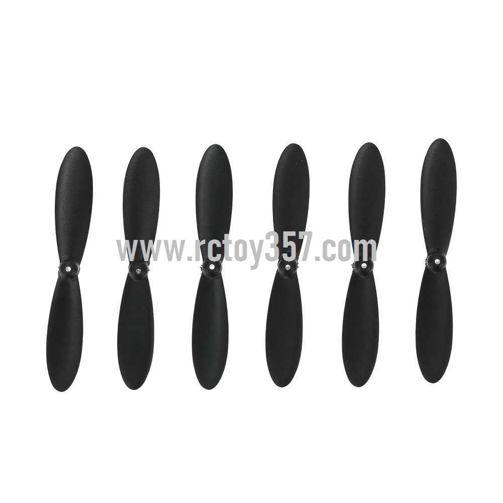 RCToy357.com - JJRC H20W RC Hexacopter toy Parts Main blades propellers [Black](6 pcs) - Click Image to Close