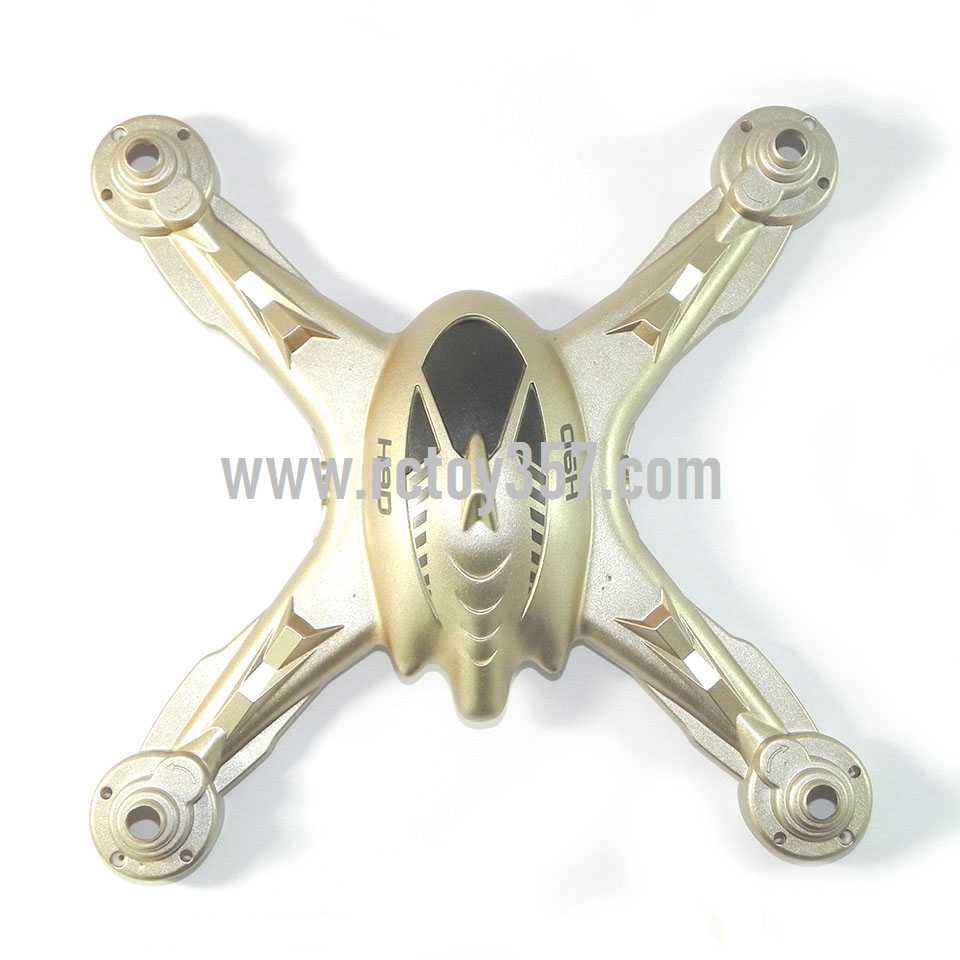 RCToy357.com - JJRC H9D H9W 2.4G FPV Digital Transmission Quadcopter with 0.3MP Camera toy Parts Upper cover (Black-Golden) - Click Image to Close