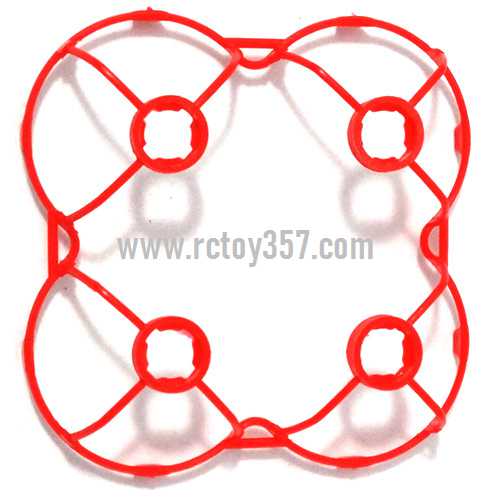 RCToy357.com - JJRC-JJ810 Aircraft 4-CH 2.4GHz Mini Remote Control Quadcopter 6-Axis Gyro RTF RC Helicopter toy Parts Protection frame set(Red)