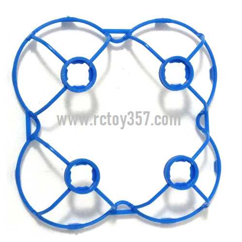 RCToy357.com - JJRC-JJ810 Aircraft 4-CH 2.4GHz Mini Remote Control Quadcopter 6-Axis Gyro RTF RC Helicopter toy Parts Protection frame set(blue)