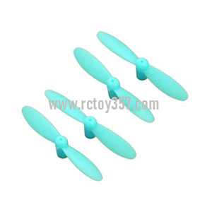 RCToy357.com - JJRC-JJ810 Aircraft 4-CH 2.4GHz Mini Remote Control Quadcopter 6-Axis Gyro RTF RC Helicopter toy Parts Main blades propellers (Blue)