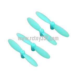 (image for) JJRC-JJ810 Aircraft 4-CH 2.4GHz Mini Remote Control Quadcopter 6-Axis Gyro RTF RC Helicopter toy Parts Main blades propellers (Blue)