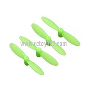 RCToy357.com - JJRC-JJ810 Aircraft 4-CH 2.4GHz Mini Remote Control Quadcopter 6-Axis Gyro RTF RC Helicopter toy Parts Main blades propellers (Green)