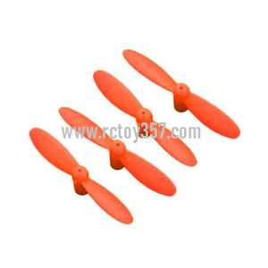 RCToy357.com - JJRC-JJ810 Aircraft 4-CH 2.4GHz Mini Remote Control Quadcopter 6-Axis Gyro RTF RC Helicopter toy Parts Main blades propellers (Orange)