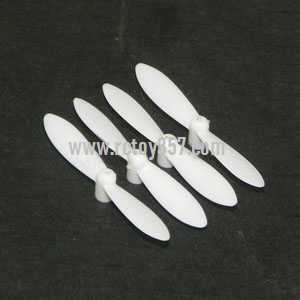 RCToy357.com - JJRC-JJ810 Aircraft 4-CH 2.4GHz Mini Remote Control Quadcopter 6-Axis Gyro RTF RC Helicopter toy Parts Main blades propellers (White)