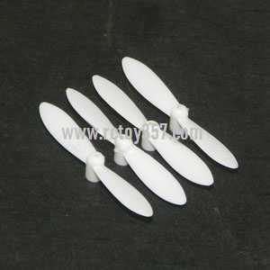 (image for) JJRC-JJ810 Aircraft 4-CH 2.4GHz Mini Remote Control Quadcopter 6-Axis Gyro RTF RC Helicopter toy Parts Main blades propellers (White)