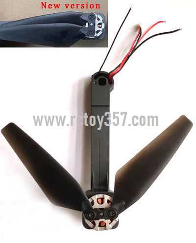 RCToy357.com - JJRC X11 Brushless Drone toy Parts Front left arm + main wind leaf new version set