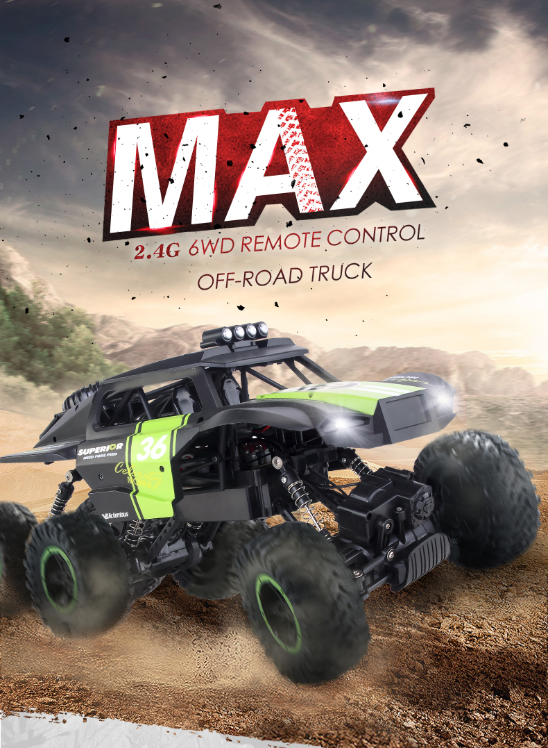 JJRC Q101 six-wheel drive 1:10 off-road climbing Bigfoot toy car