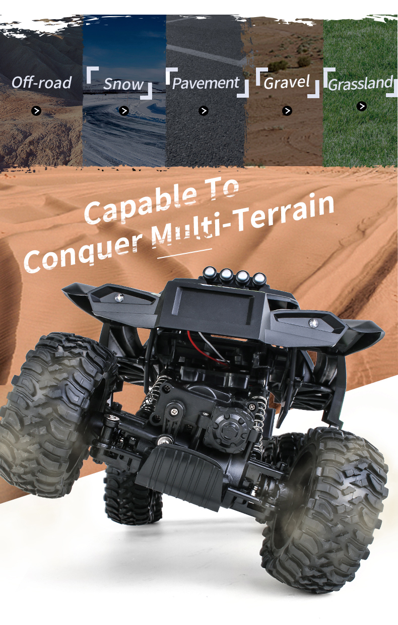 JJRC Q101 six-wheel drive 1:10 off-road climbing Bigfoot toy car