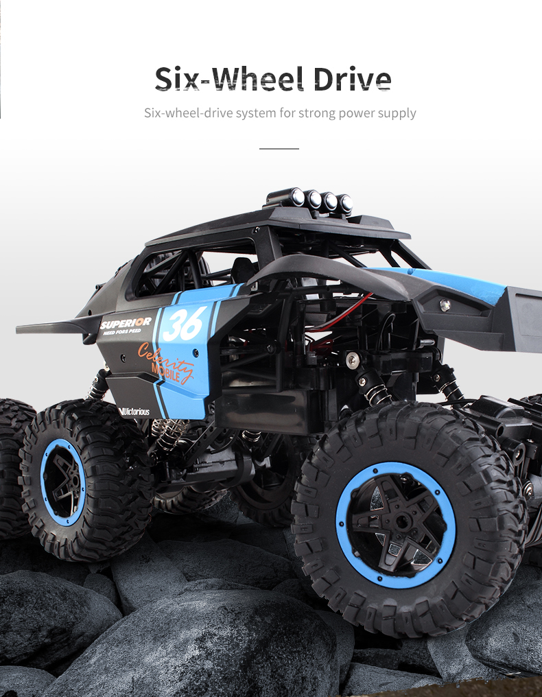 JJRC Q101 six-wheel drive 1:10 off-road climbing Bigfoot toy car