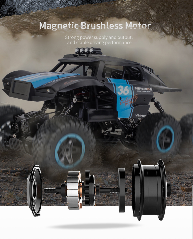 JJRC Q101 six-wheel drive 1:10 off-road climbing Bigfoot toy car
