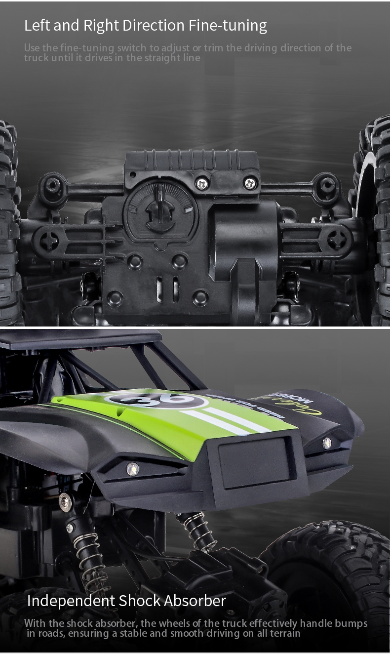 JJRC Q101 six-wheel drive 1:10 off-road climbing Bigfoot toy car