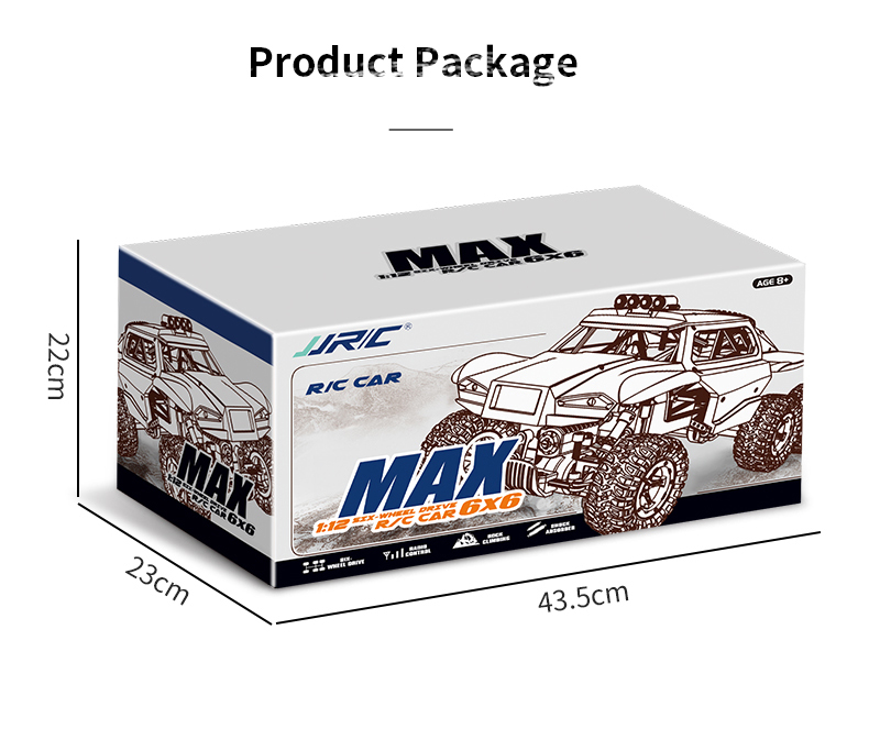 JJRC Q101 six-wheel drive 1:10 off-road climbing Bigfoot toy car