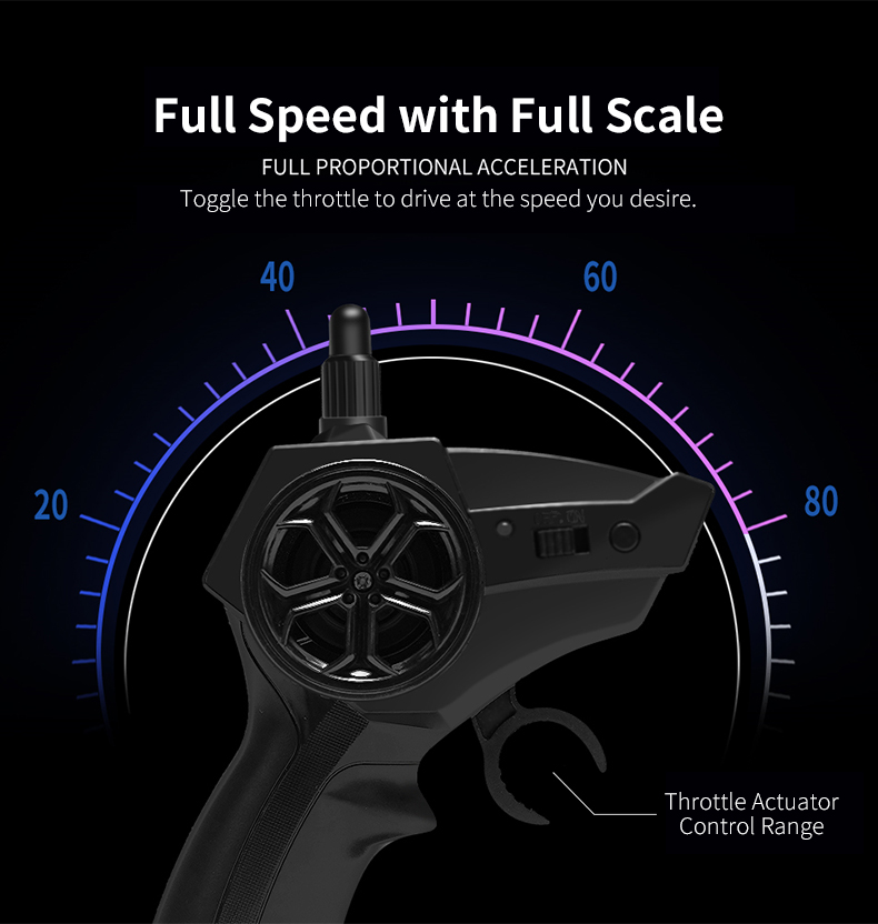 JJRC Q102 2.4Ghz 4WD RC Flat Racing Truck with Light 1:14 Remote Control Dirt Bike High Speed Off-road Car Kids RC Toy Boy Gift