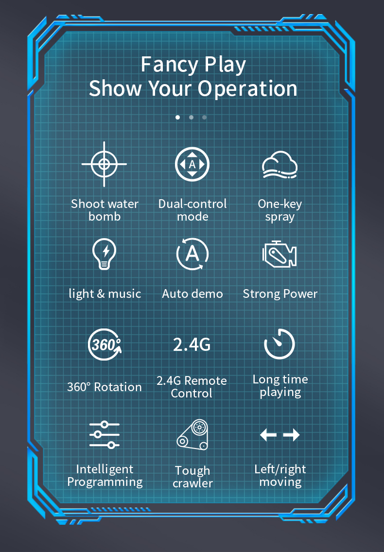 JJRC Q126 2.4G Water Bomb Tank RC Truck Toys Gifts