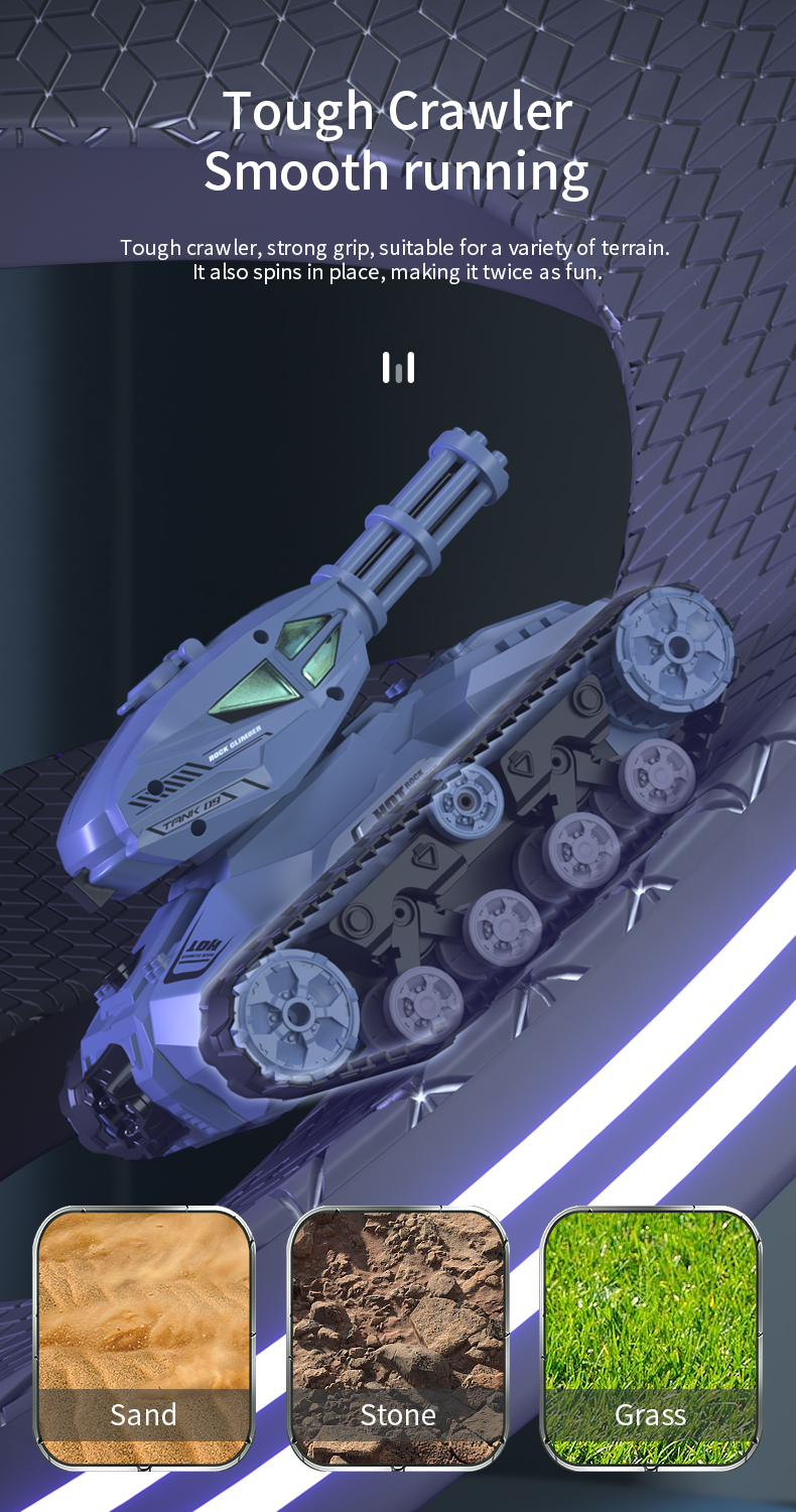 JJRC Q126 2.4G Water Bomb Tank RC Truck Toys Gifts