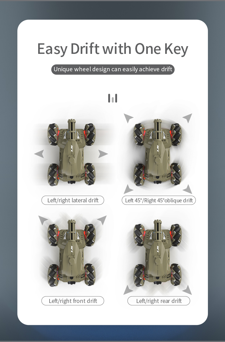 JJRC Q126 2.4G Water Bomb Tank RC Truck Toys Gifts