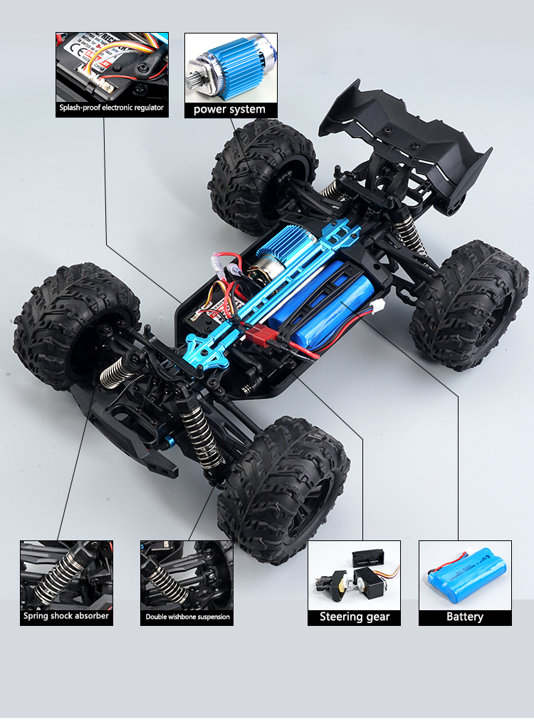JJRC Q132 1: 16 Simulation Model 4WD Rc Car Speciality Drag Racing Toys Drift Outdoor Off Road Game Boys Gift Pickup truck