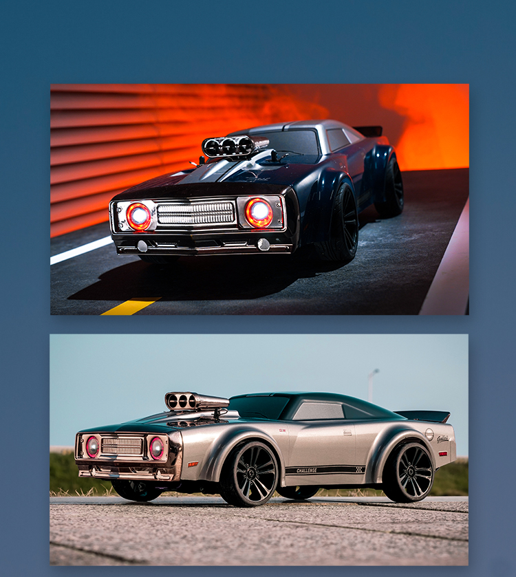 JJRC Q142 RTR 1/14 2.4G 4WD Drift RC Car Retro LED Light High Speed Full Proportional Flat On-Road Classic Vehicles Models Toys Gifts