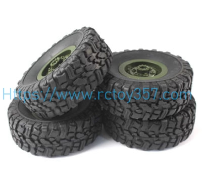 (image for) Green tire JJRC Q60 RC Car Spare Parts