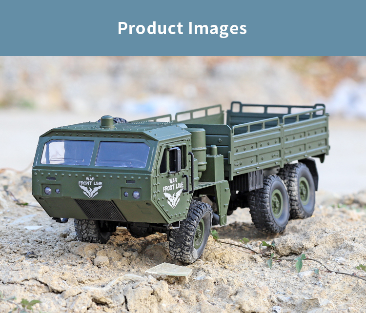 JJRC Q75 2.4G 6WD MILITARY TRUCK Military Truck Toys