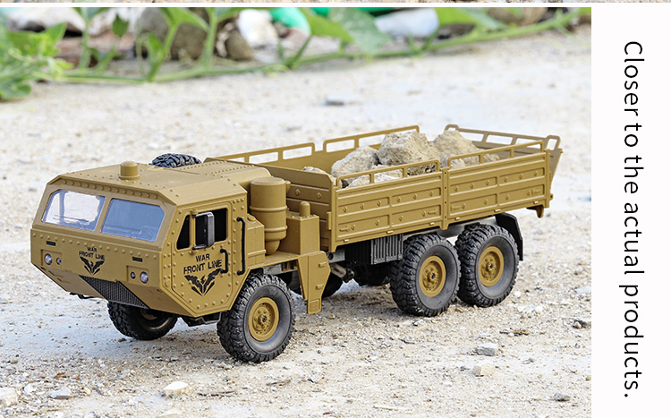 JJRC Q75 2.4G 6WD MILITARY TRUCK Military Truck Toys