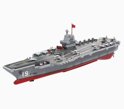 (image for) JJRC S27 – Remote Control Aircraft Carrier Model, realistic military electric warship toy that can be launched on water and fires water cannons, perfect gift for boys.