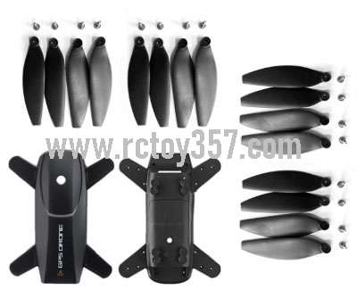 RCToy357.com - Propeller Props Blades+screw 16PCS+Upper Cover+Bottom Cover JJRC X16 RC Drone Spare Parts