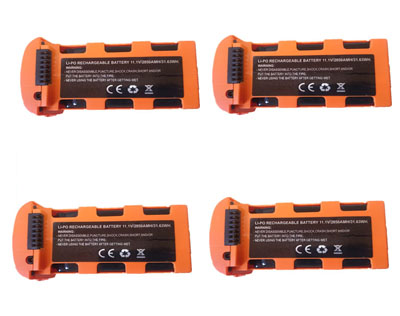 RCToy357.com - Battery 11.1V 2850mAh Orange 4pcs JJRC X17 RC Drone Spare Parts