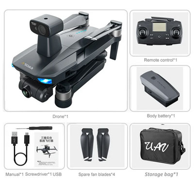 RCToy357.com - JJRC X19pro two-axis gimbal brushless 4K HD aerial camera RC Drone