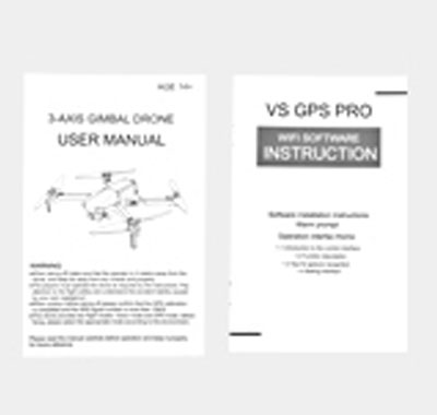 (image for) English instruction manual JJRC X19pro RC Drone Spare Parts