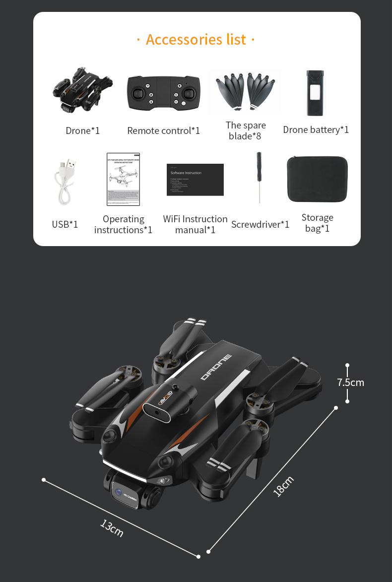 JJRC X25 GPS Intelligent Obstacle-Avoidance Hd Dual Camera Drone