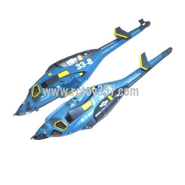 RCToy357.com - JXD338 toy Parts Head cover\Canopy(blue)