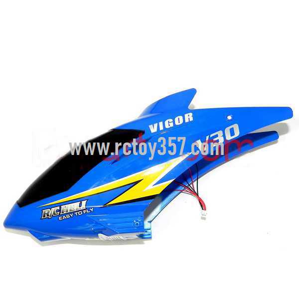 RCToy357.com - JXD350/350V toy Parts Head cover/Canopy(blue)