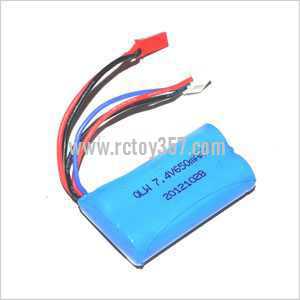 RCToy357.com - JXD 352 352W toy Parts Battery 7.4V 650mAh (Red JST plug) - Click Image to Close