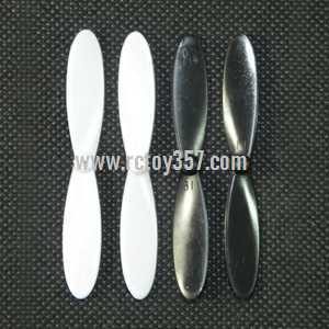 RCToy357.com - JXD-385 JD 385 RC Quadcopter Flying Saucer Aircraft 3D 6 Axis Gyro 4CH 2.4GHz UFO toy Parts propellers (Black-White)
