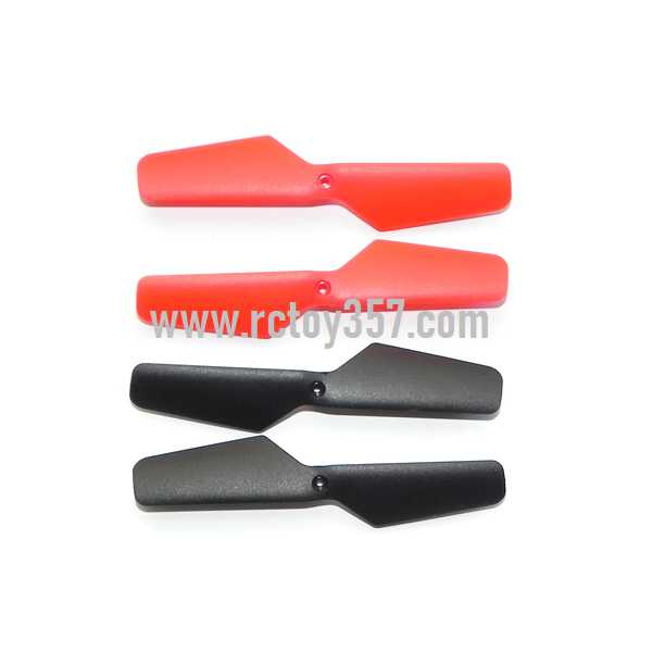 RCToy357.com - JXD 389 Helicopter toy Parts Main blades (Red + Black) 4pcs - Click Image to Close