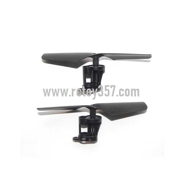 RCToy357.com - JXD 389 Helicopter toy Parts Main motor + Motor base + Main gear + Main blade (Positive and negative)(Black)