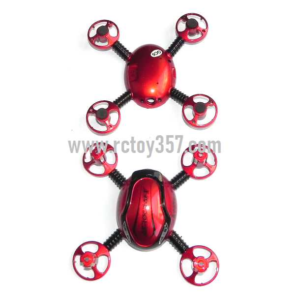 RCToy357.com - JXD 392 Helicopter toy Parts Outer cover set (Red)