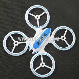 RCToy357.com - JXD JD 398 2.4G 4CH RC Quadcopter With Round Strobe light toy Parts Upper cover (Blue)