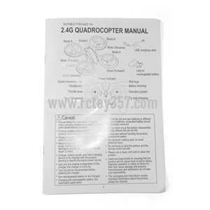 (image for) JXD JD 398 2.4G 4CH RC Quadcopter With Round Strobe light toy Parts English manual book