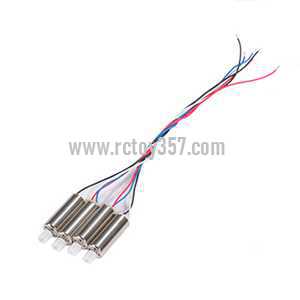 RCToy357.com - JXD 523 523W RC Quadcopter toy Parts Motor set[1pcs Red and blue line motor + 1pcs Black and white line motor]