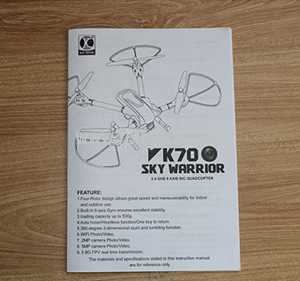 RCToy357.com - KD KaiDeng K70 K70C K70H K70W K70F RC Quadcopter toy Parts English manual [Dropdown] - Click Image to Close
