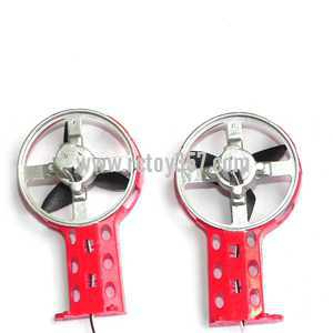 RCToy357.com - LH-1103 helicopter toy Parts Side motor + Side blade + Side wing (Red)