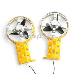 RCToy357.com - LH-1103 helicopter toy Parts Side motor + Side blade + Side wing (Yellow) - Click Image to Close