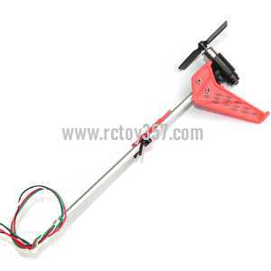 RCToy357.com - LH-1103 helicopter toy Parts Whole Tail Unit Module(Red)