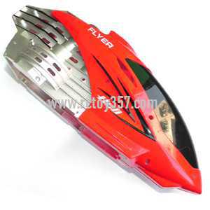 RCToy357.com - LH-1301 Helicopter toy Parts Head coverCanopy(Red) - Click Image to Close