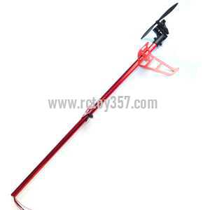 RCToy357.com - LH-1301 Helicopter toy Parts Whole Tail Unit Module(Red)