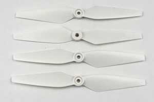 RCToy357.com - MJX Bugs 8 Brushless Drone toy Parts Blades set [White] - Click Image to Close